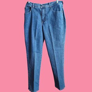 Gloria Vanderbilt Classic Straight Leg Denim Jeans Egypt Made Size 10 Blue 31x29
